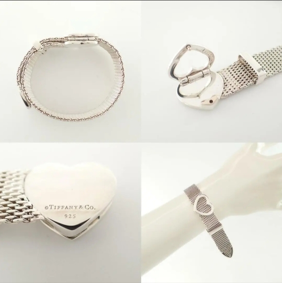 Tiffany &co somerset mesh heart bracelet - Picture 3 of 3